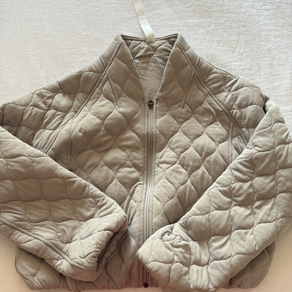 Lululemon Quilted Bomber Jacket - Riverstone